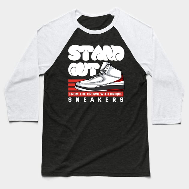 AJ 2 Retro Shoes Baseball T-Shirt by milatees